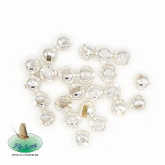 25-PERLES TUNGSTENES FENDUES argent