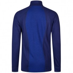 T-shirt de sport mérinos Homme à manches longues avec zip