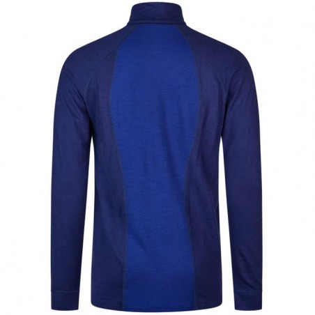 T-shirt de sport mérinos Homme à manches longues avec zip