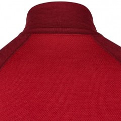 T-shirt de sport mérinos Homme à manches longues avec zip