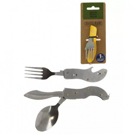 COOVY Couverts 3 pièces pliants Elementerre