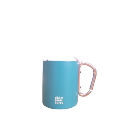 Tasse inox MAHON 300 ml – double paroi avec mousqueton