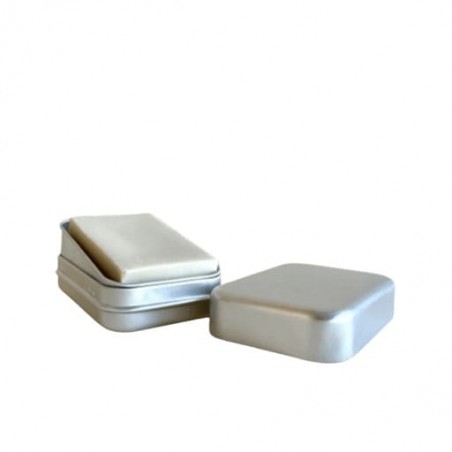 Boîte à savon Paos en aluminium avec égouttoir