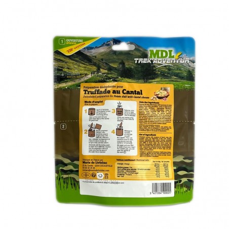Truffade Auvergnate déshydratée 120 g - Plat régional pour randonnée MDL