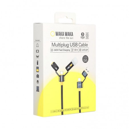 Câble multi-connecteurs WakaWaka Connect Pro