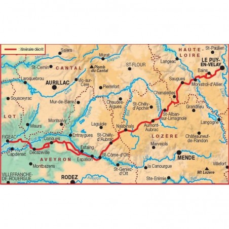 TOPO GUIDE gr65 Compostelle le Puy Figeac