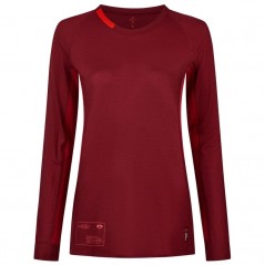 T-shirt de sport mérinos femmes à manches longues col rond