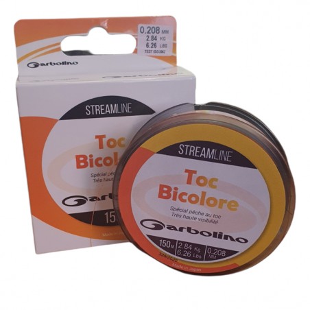 Nylon Streamline Bicolore orange/jaune 150m Garbolino